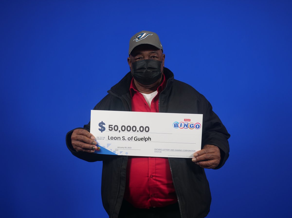Leon Stewart, 67, won $50,000 on Instant Bingo Doubler.