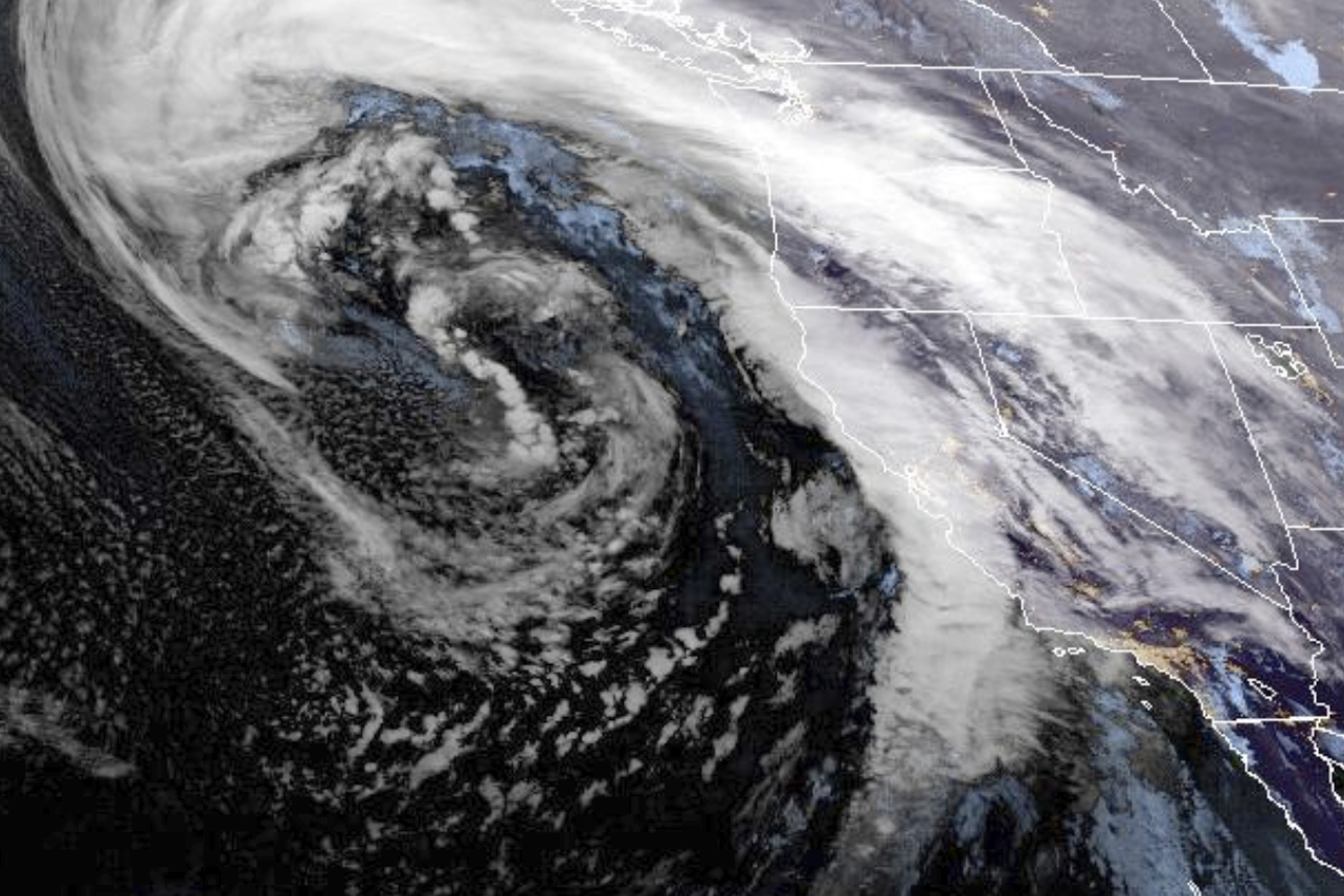 Bomb cyclone brings damaging winds rain to California