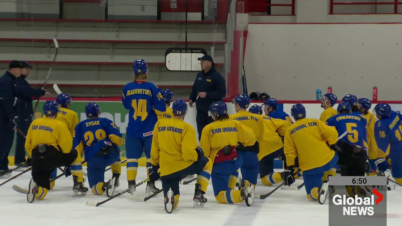 Hockey Can’t Stop Tour comes to Alberta, Ukrainian team takes on Dinos and Bears  | 24CA News