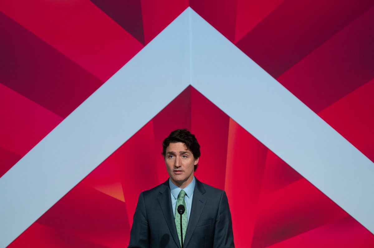 Prime Minister Justin Trudeau delivers a keynote address on the Canada-Mexico relationship and North American competitiveness at the Centro University in Mexico City, Mexico, Wednesday Jan.11, 2023. THE CANADIAN PRESS/Adrian Wyld.