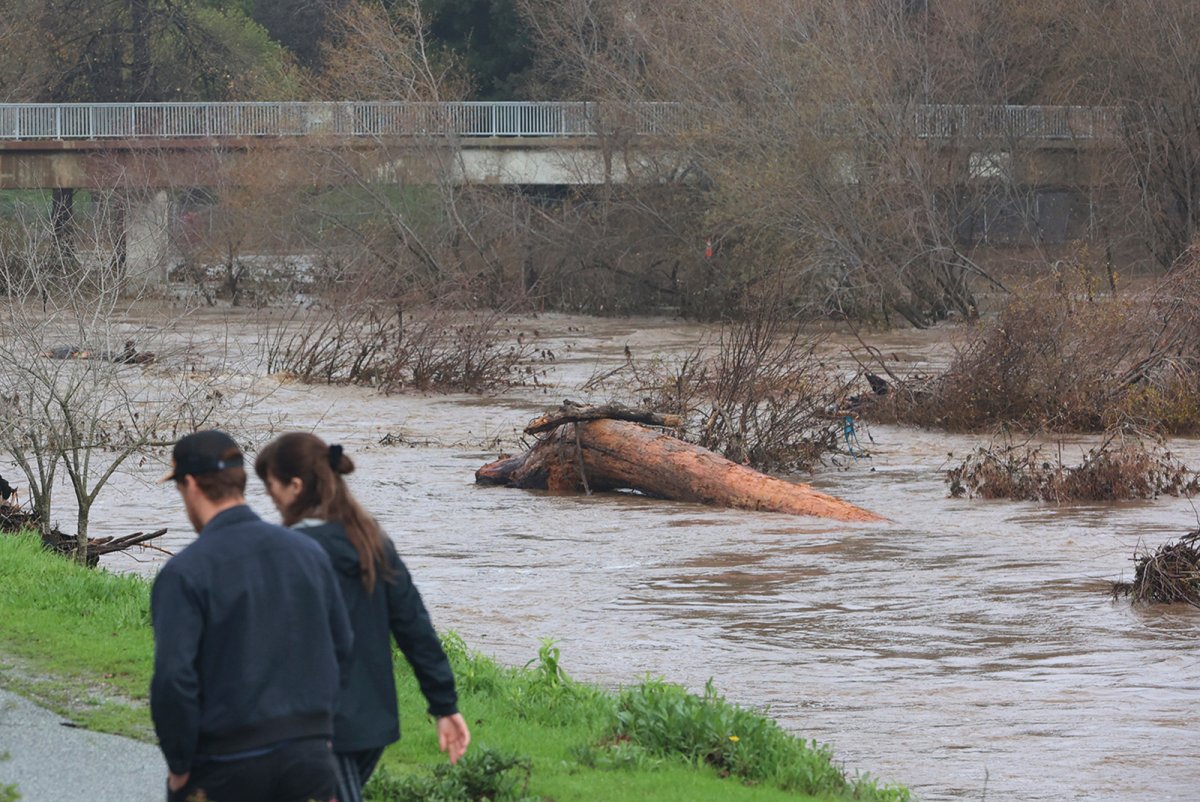 California storms in photos State drenched with thousands forced to