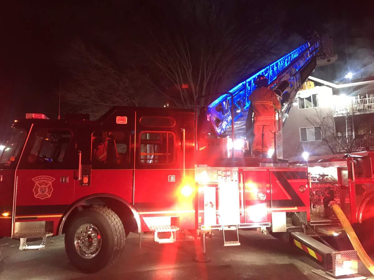 On Sunday, shortly after 11 p.m., fire crews were called to a structure fire at Fairwinds Lodge  retirement residence at 1218 Michigan Avenue in Sarnia, Ont.