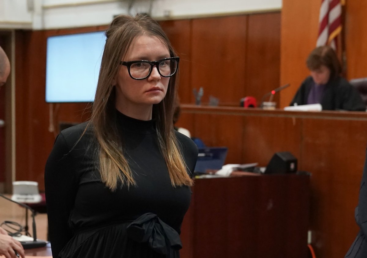 Anna "Delvey" Sorokin in court.