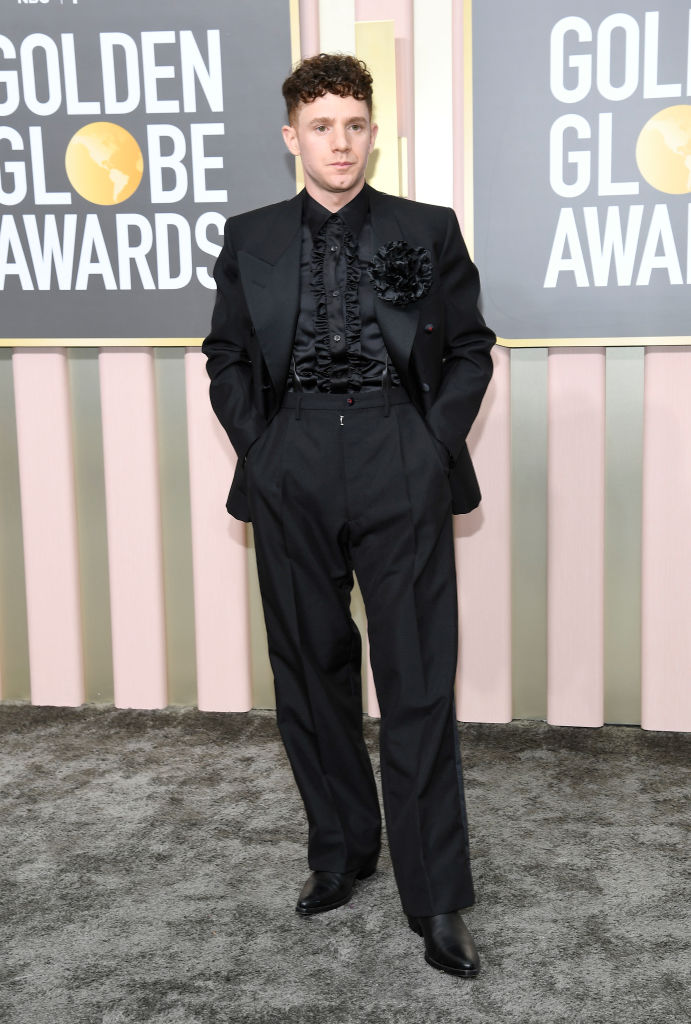 Chris Perfetti arrives to the 80th Annual Golden Globe Awards held at the Beverly Hilton Hotel on January 10, 2023 in Beverly Hills, California.