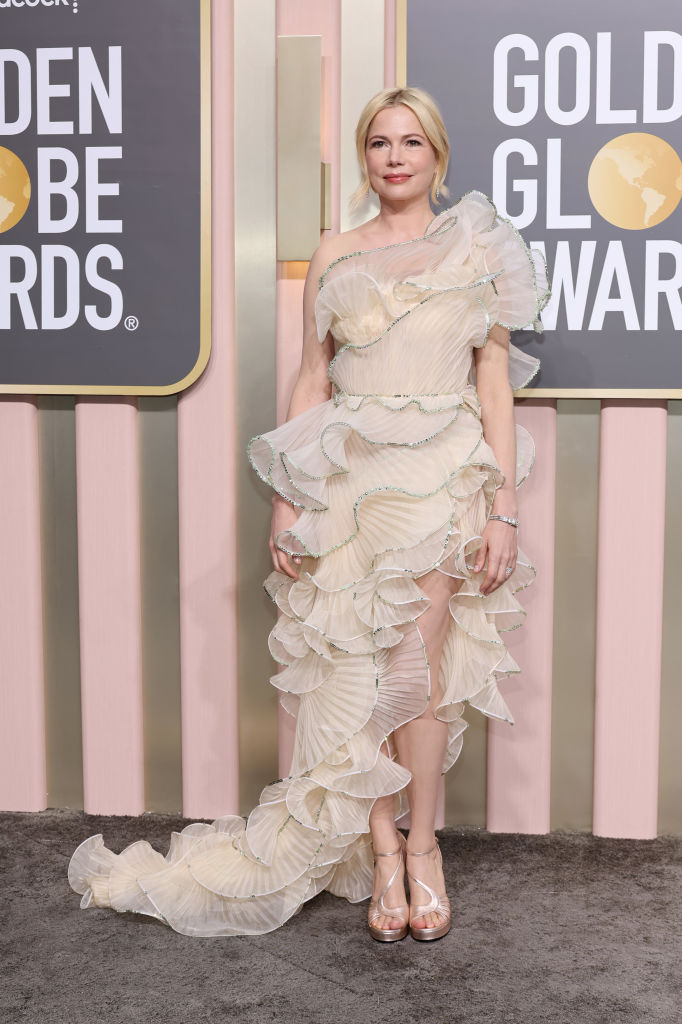 Michelle Williams attends the 80th Annual Golden Globe Awards at The Beverly Hilton on January 10, 2023 in Beverly Hills, California.