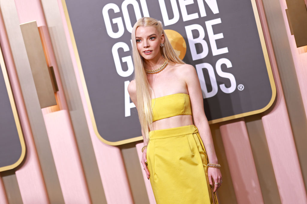 File - Anya Taylor-Joy attends the 80th Annual Golden Globe Awards at The Beverly Hilton on January 10, 2023 in Beverly Hills, California.