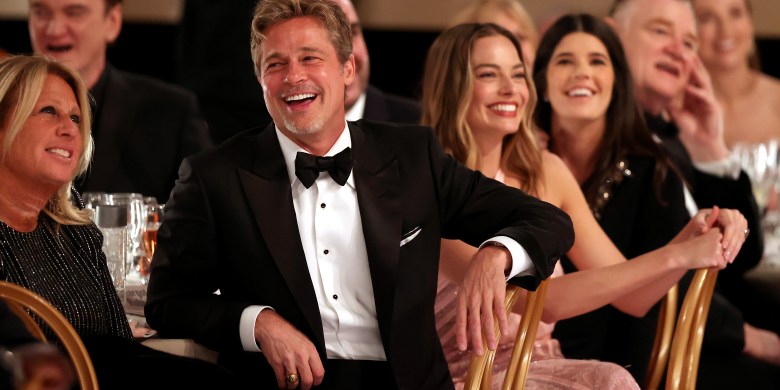 Brad Pitt Brings Life To The Party At The 2023 Golden Globes