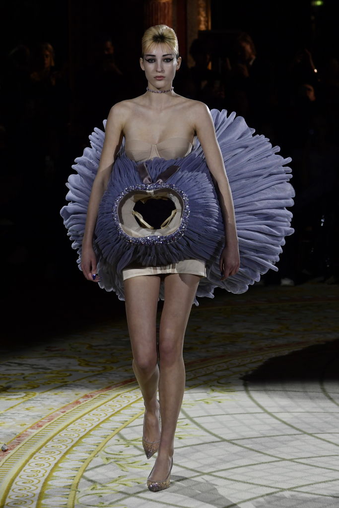 A model walks the runway during the Viktor & Rolf Haute Couture Spring/Summer 2023 fashion show as part of the Paris Haute Couture Week on January 25, 2023 in Paris, France.