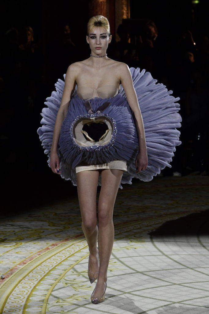 Haute couture goes 'surreal' and upside-down at Paris fashion show