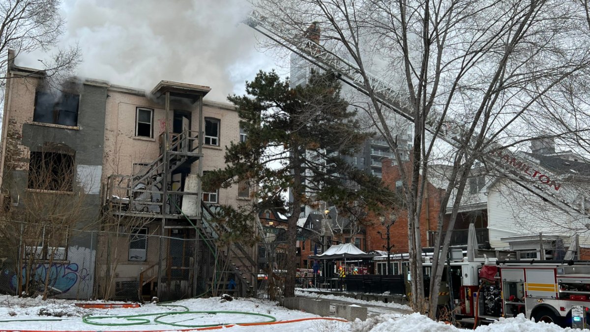 Hamilton fire battled a blaze just after 8:30 a.m. on Jan. 30, 2023 at 33 Hess St.