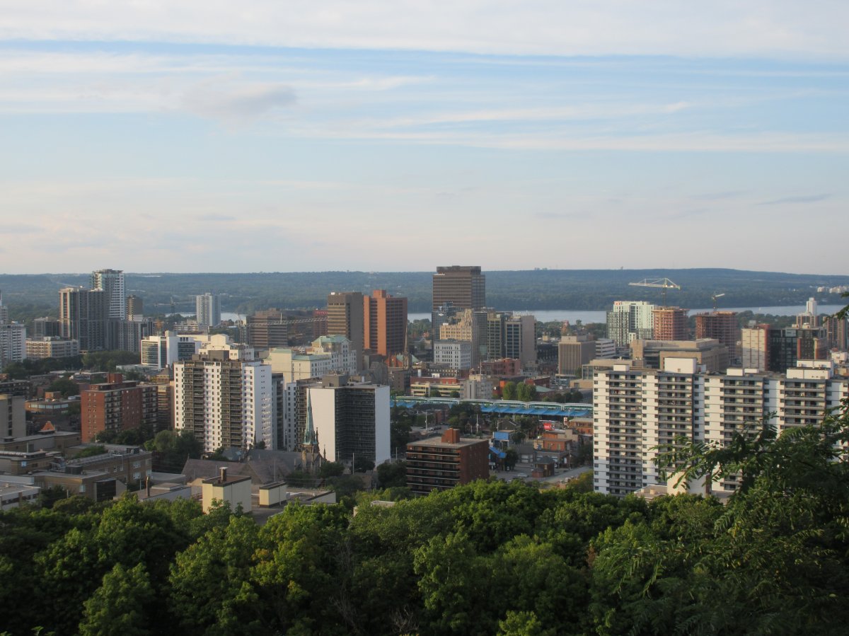 A photo of Hamilton Ontario's city skyline.