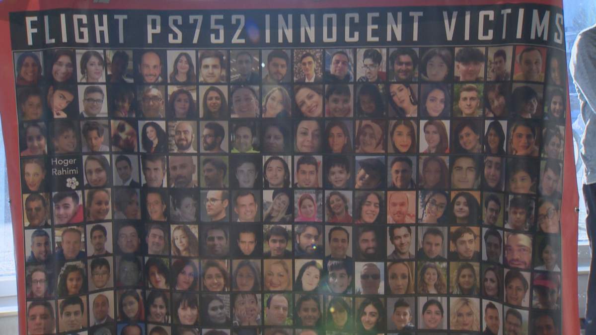 Memorial of flight PS752 victims.