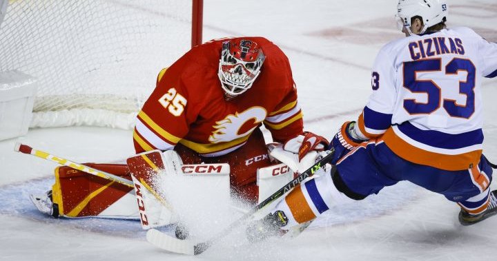 Markstrom stops 23 shots for Calgary Flames in 4-1 win over New York Islanders – Calgary | Globalnews.ca