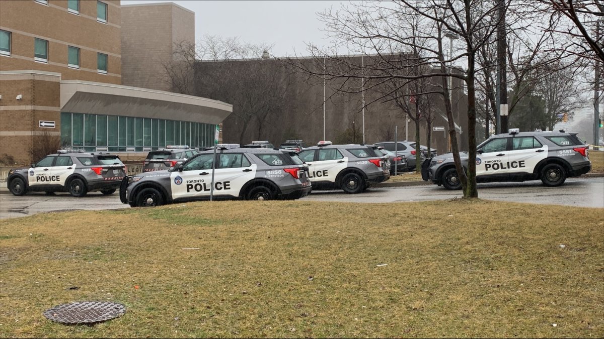 Police are investigating after a gun was reportedly seen at Marc Garneau Collegiate Institute in Toronto.