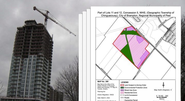 Documents obtained by Global News offer insight into how the process of a Minister's Zoning Order works in Ontario.