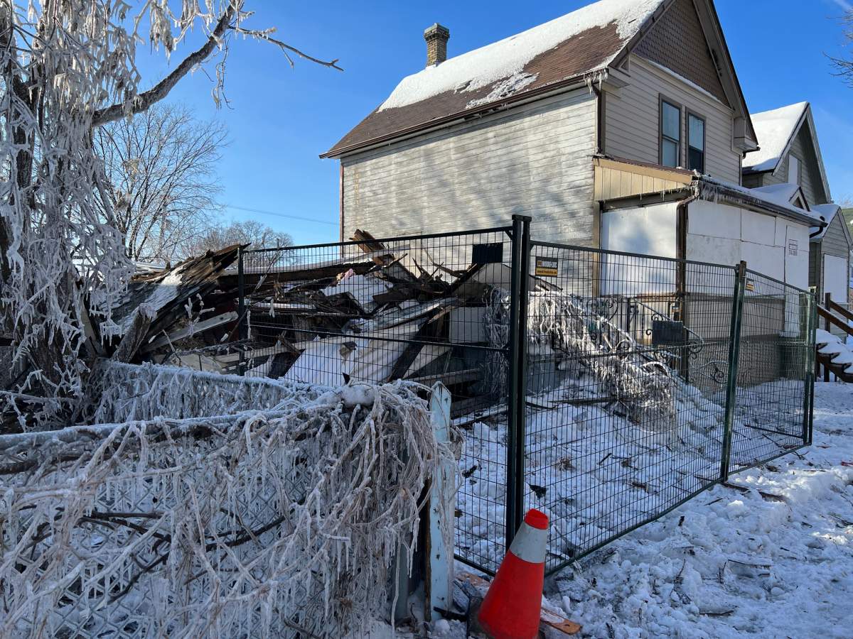 Demolition site on Stella Ave.