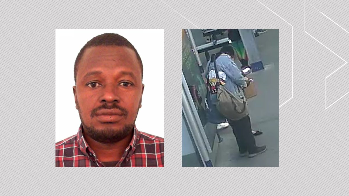Undated images of Papi Muyembi Chiyombo, wanted by police for sexual assault charges.