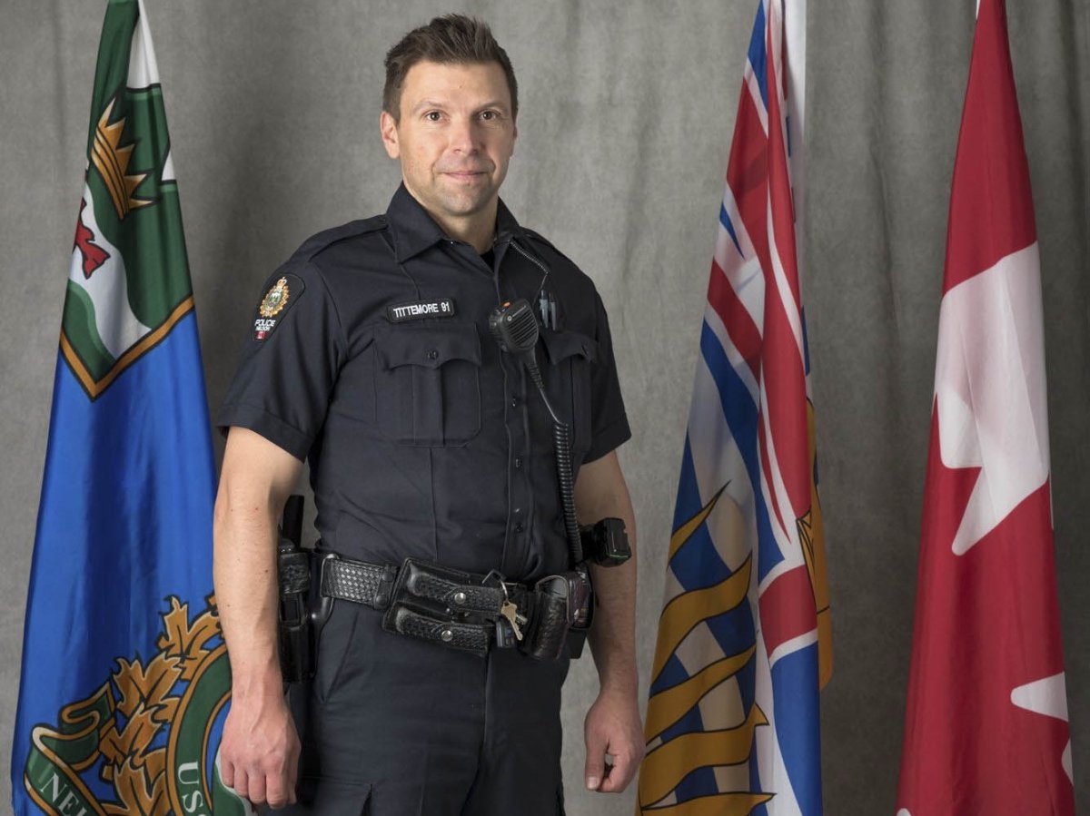 Const. Wade Tittemore of the Nelson Police Department. The 43-year-old died in an avalanche while backcountry skiing on Monday.