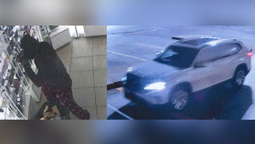 Niagara police are seeking two suspects in a white SUV accused of stealing over $9,000 worth of cologne from a Shoppers Drug Mart in Grimsby.