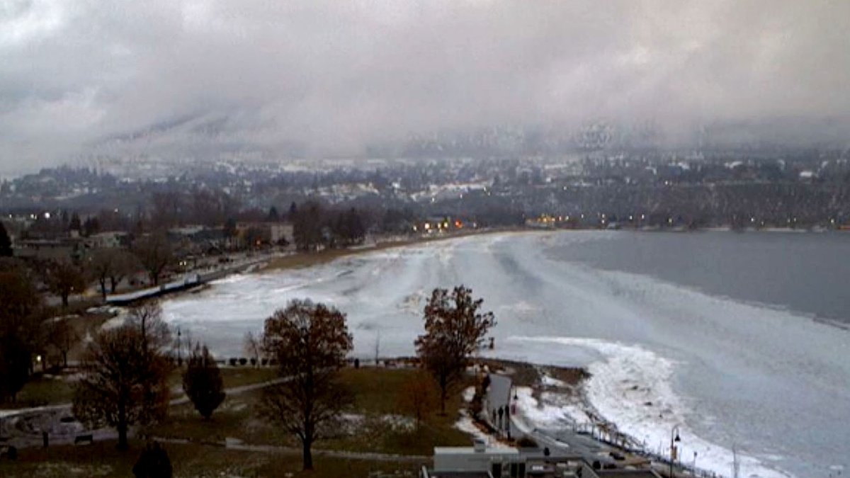 Weather conditions in Penticton, B.C., on Saturday afternoon, Jan. 7, 2023.