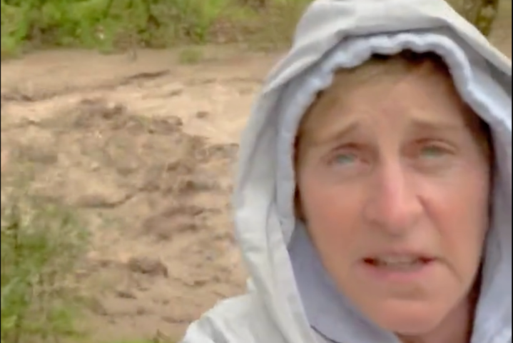 Ellen DeGeneres shares raging flood video at California home: “This is crazy”