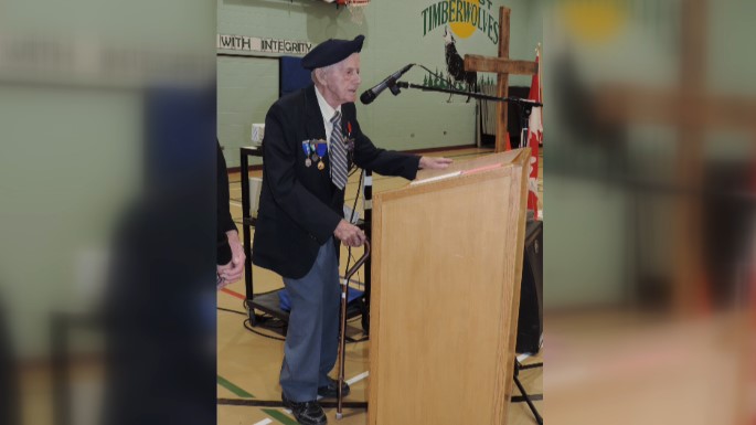 Harold ‘Timer’ Hyndman has been a member of the local legion in Rapid City, Man. for over 75 years.
