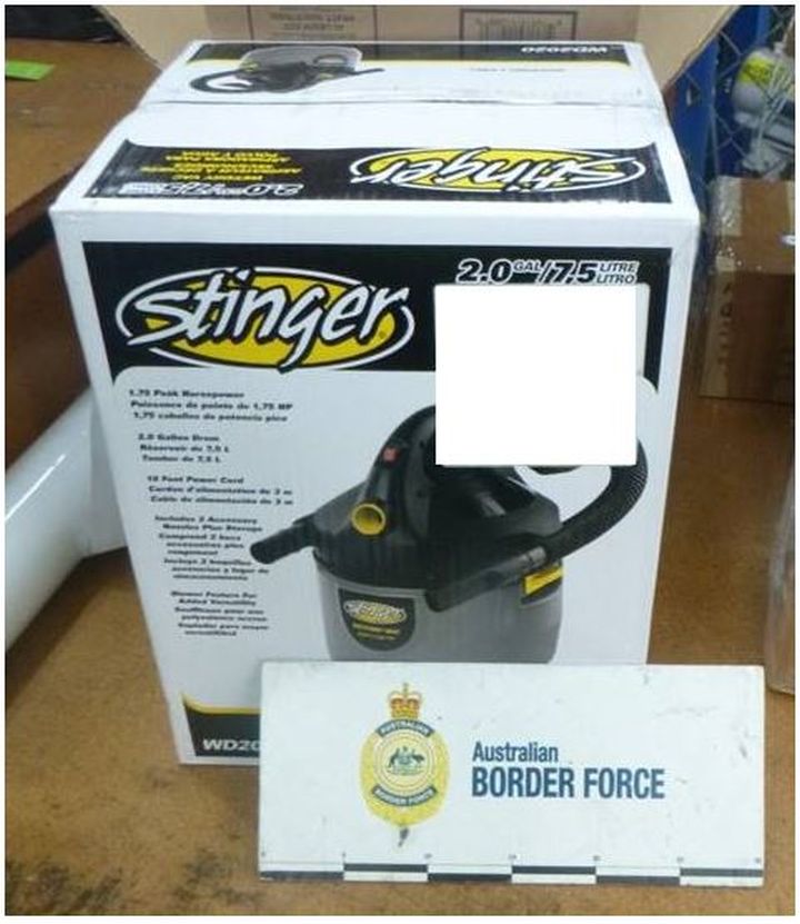 According to the RCMP, the Canada Border Services Agency notified IBET in May that a package of methamphetamine was seized by border officials in Australia after they found it concealed inside a shop vaccuum.