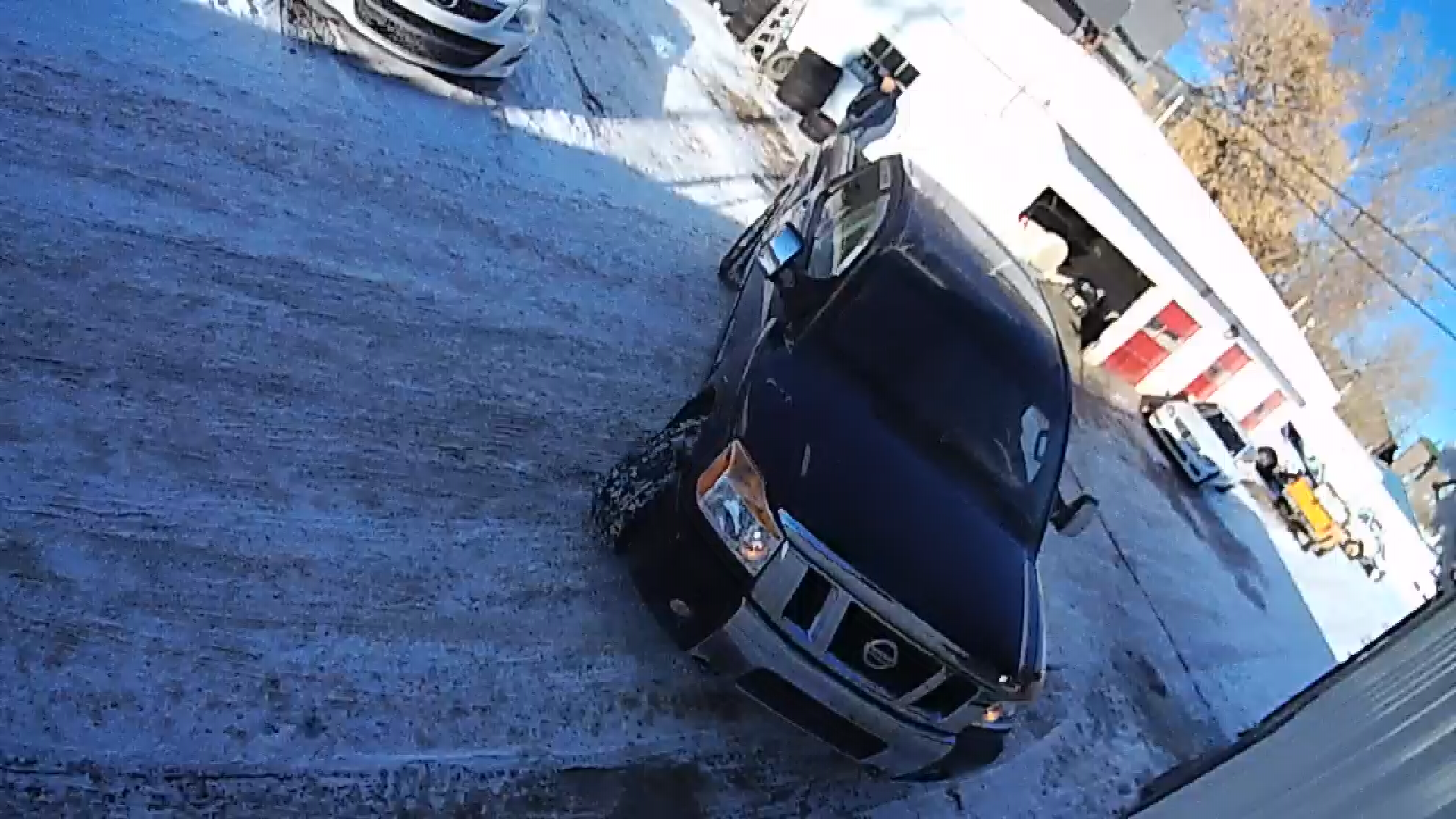 Surveillance video of a 2012 Nissan Titan stolen at knife point during a test drive on Monday, Jan. 02, 2023. (Courtesy: All Auto Sales)