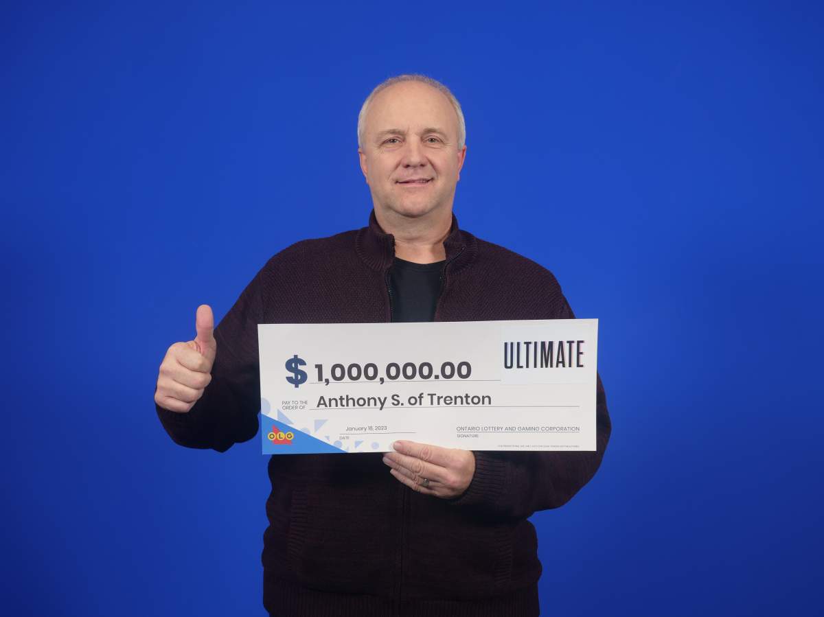 Anthony Staden won $1,000,000 on the OLG Instant Ultimate draw.