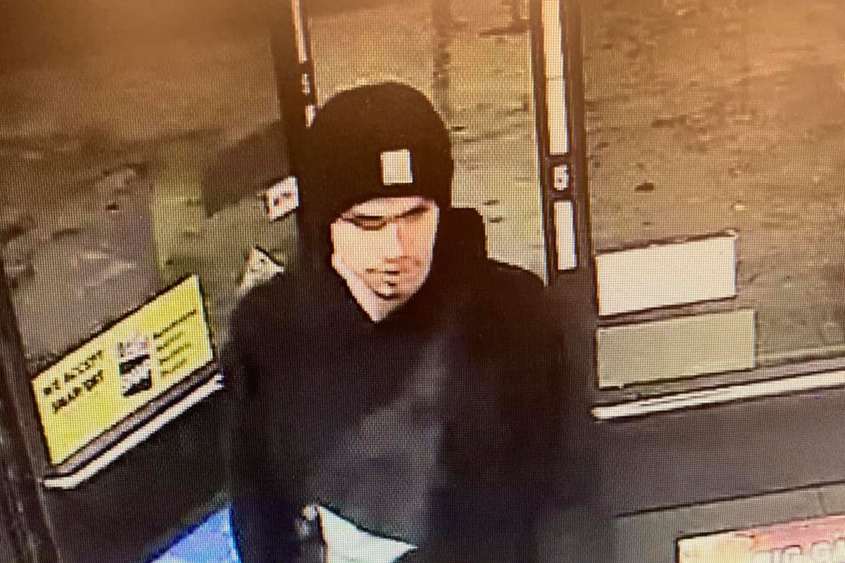 A surveillance video image released by the Yakima Police Department shows a suspect after a predawn shooting at a convenience store in Yakima, Wash., on Tuesday, Jan. 24, 2023.