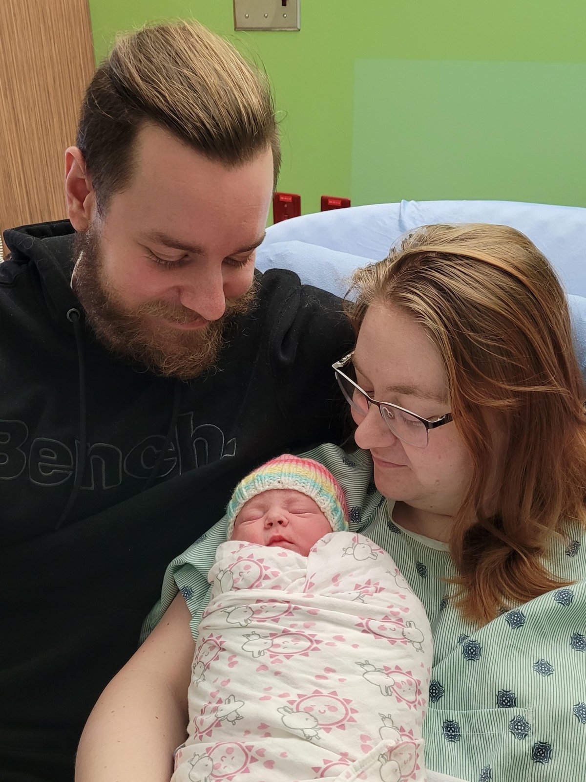 At the Lakeshore General Hospital in Montreal's West Island, baby girl Hazel Letchuk made her arrival in the wee hours of Jan. 1. She is one of many babies born on New Year's Day in Quebec.