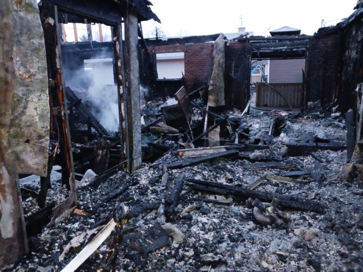 Emergency crews responded to the blaze on Taunton Road at 2:35 a.m. Monday.