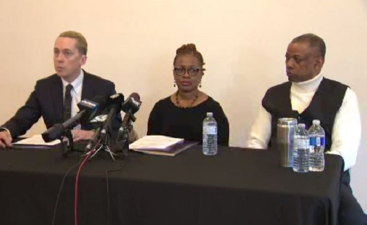 Family and lawyer for 27-year-old Hasani O’Gilvie who was allegedly assaulted by Toronto police.