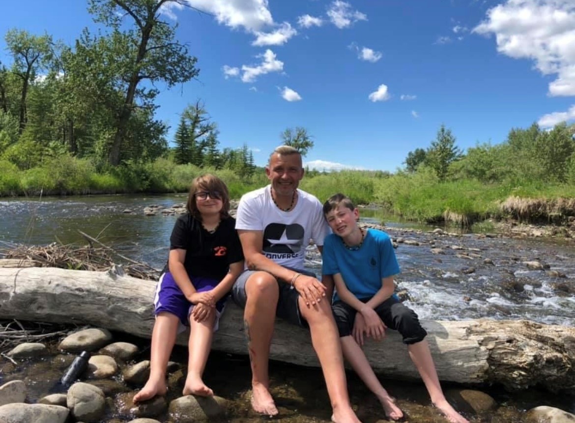 Emmanuel and his sons.