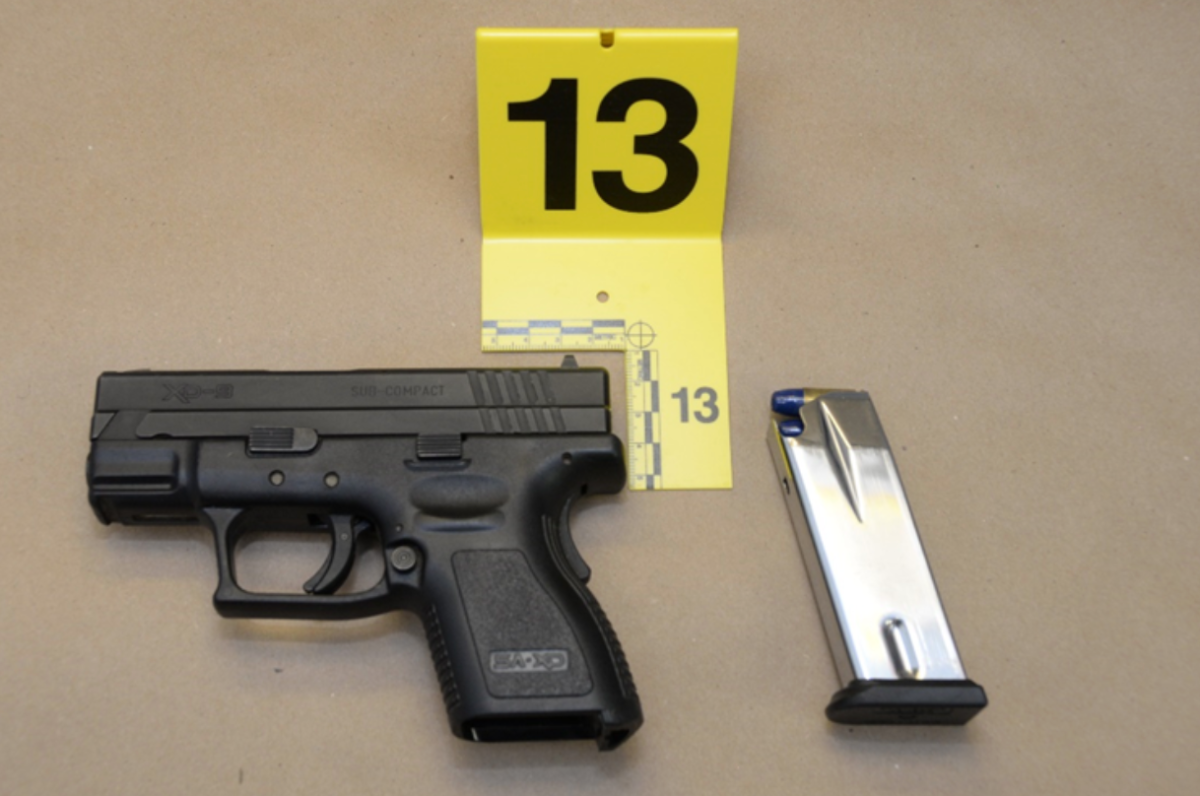 A loaded firearm was seized during a search of a residence in Peterborough on Jan. 24, 2023.
