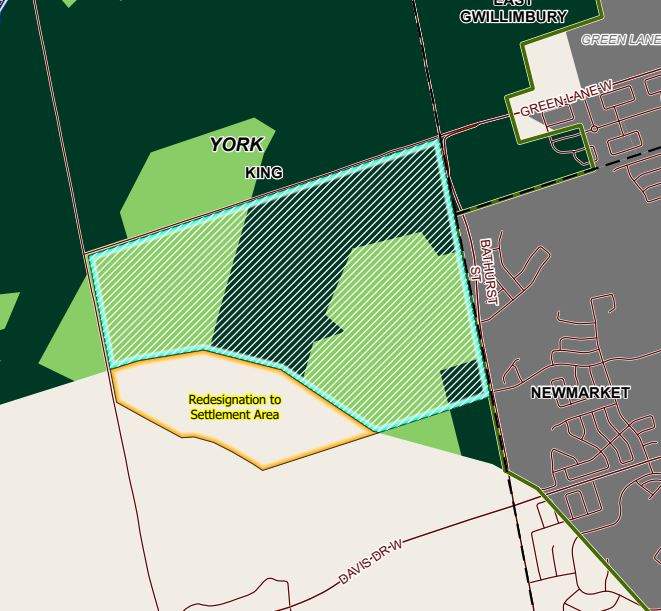 The swath of land that's subject to the NDP complaint was purchased by the Rice Group in 2022.