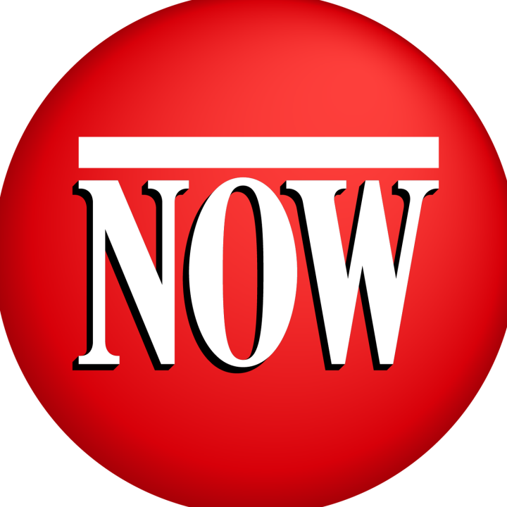 The Now Magazine logo.