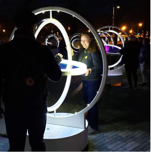 An interactive light display will make its way to downtown Kingston.