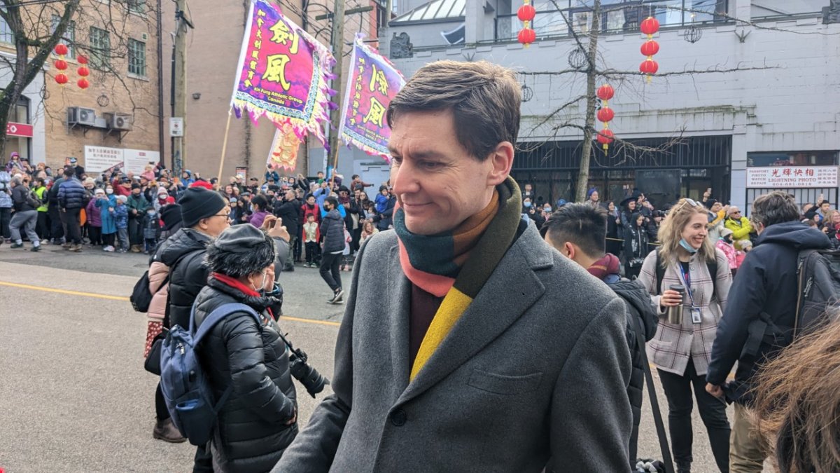 B.C. Premier David Eby was in attendance at the parade Sunday.