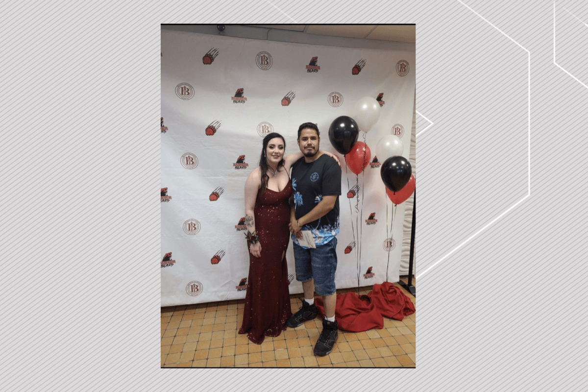 Kennedi Musqua (left) and Stallone Musqua (right) at Kennedi's graduation dance. Stallone was killed in a northwest Calgary shooting on New Year's Day.