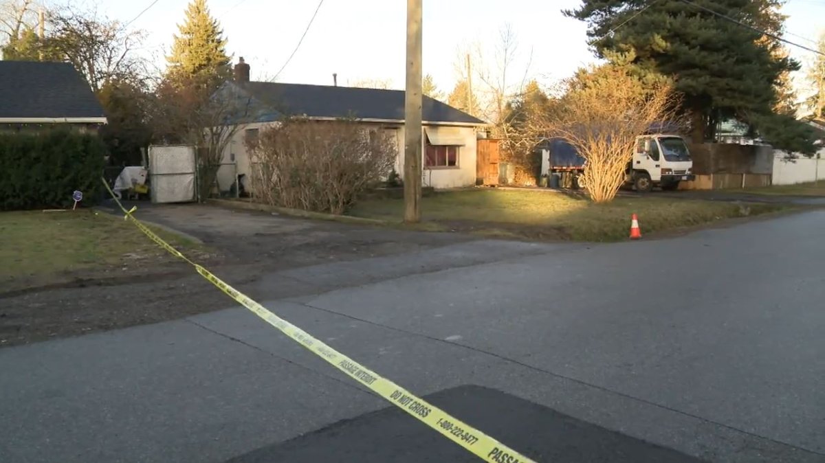 A home in Surrey was shot at early Wednesday morning, Surrey RCMP officials say.
