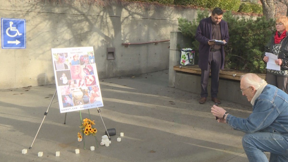 A vigil was held for the one-year anniversary of the suspicious death of Austyn Godfrey. 