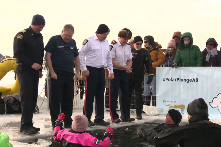 Edmontonians partake in Polar Plunge Special Olympics fundraiser