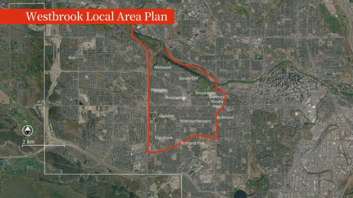 The 10 southwest Calgary communities included in the Westbrook Local Area Plan.