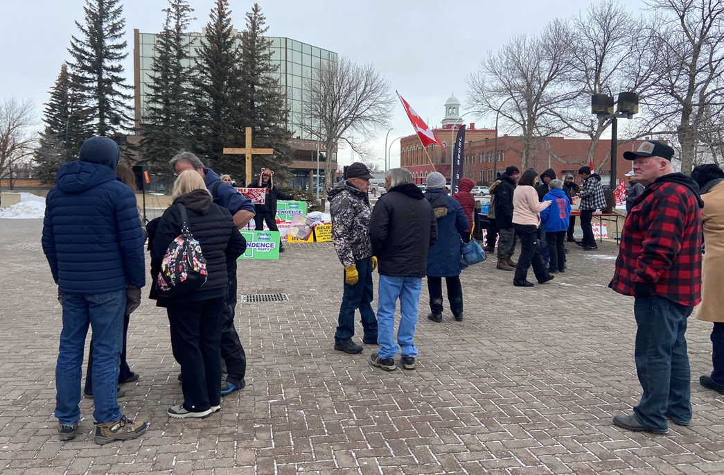 The trial for Artur Pawlowski began Thursday, Feb. 2, 2023, in southern Alberta on charges of breaching a release order and mischief for inciting people to block public property at the border crossing at Coutts, Alta.