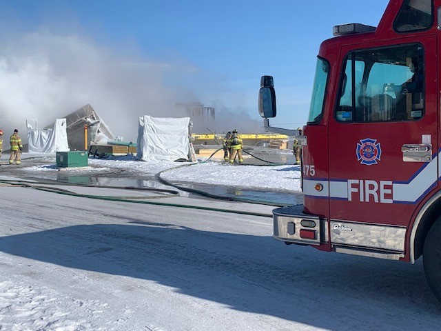 Three homes damaged by fire in Glennridding Ravine on Friday, Feb. 24, 2023.