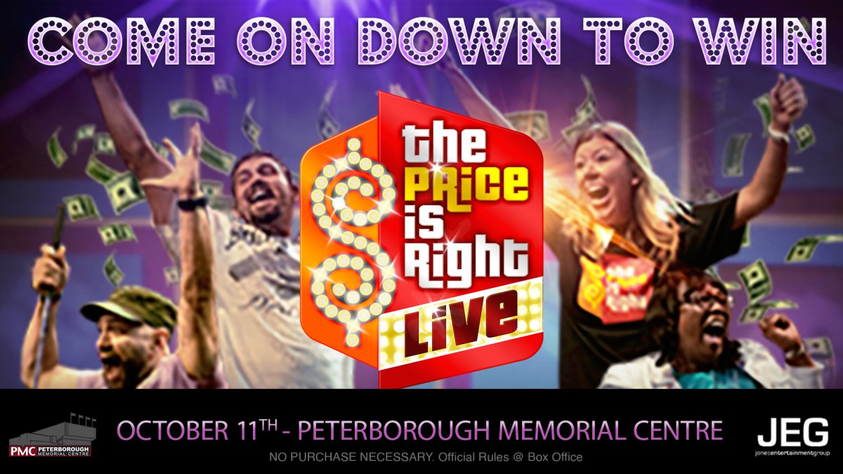 'The Price Is Right Live' stage show returns to the Peterborough Memorial Centre on Oct. 11, 2023.