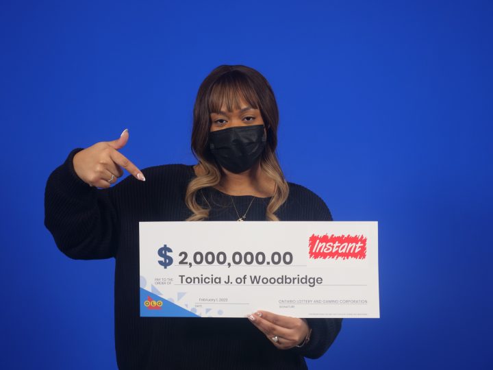 Tonicia James, 29, won $2 million on a scratch ticket.