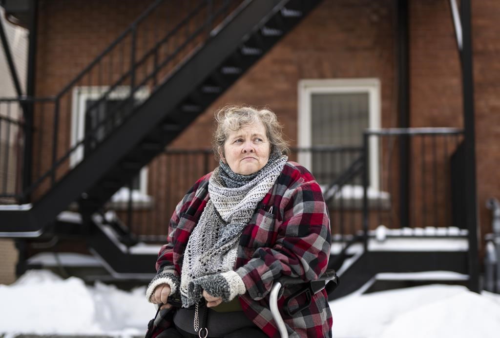 Terrie Meehan, a former activist and a person with disability who is currently on ODSP, is shown in Ottawa, on Tuesday, Jan. 31, 2023. 