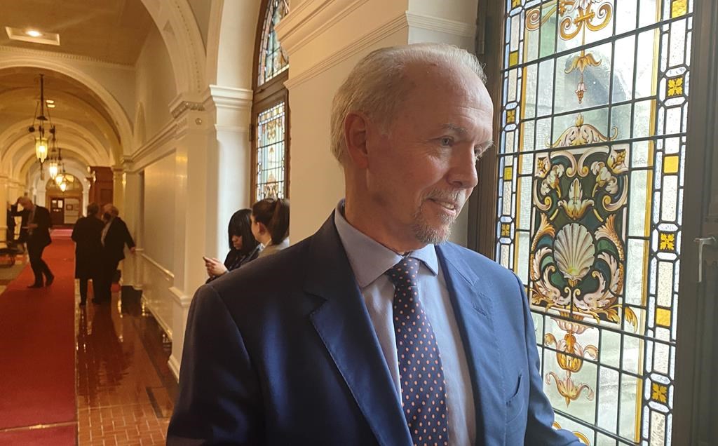 File photo of former B.C. Premier John Horgan, who resigned his seat on March 31, 2023, for health reasons. His seat will remain vacant until a byelection is held.